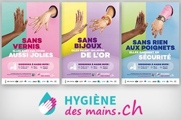 Images de la campagne 2024 en faveur de l'hygiène des mains 