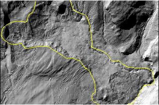 Vue aérienne du glissement de terrain de la Frasse (VD)
