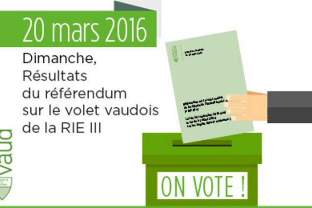 illustration: urne et brochure de vote RIE 3
