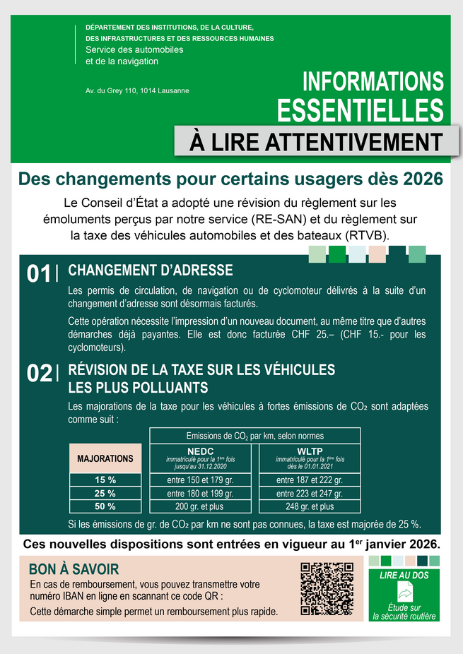 Recto annexe de la taxe 2026