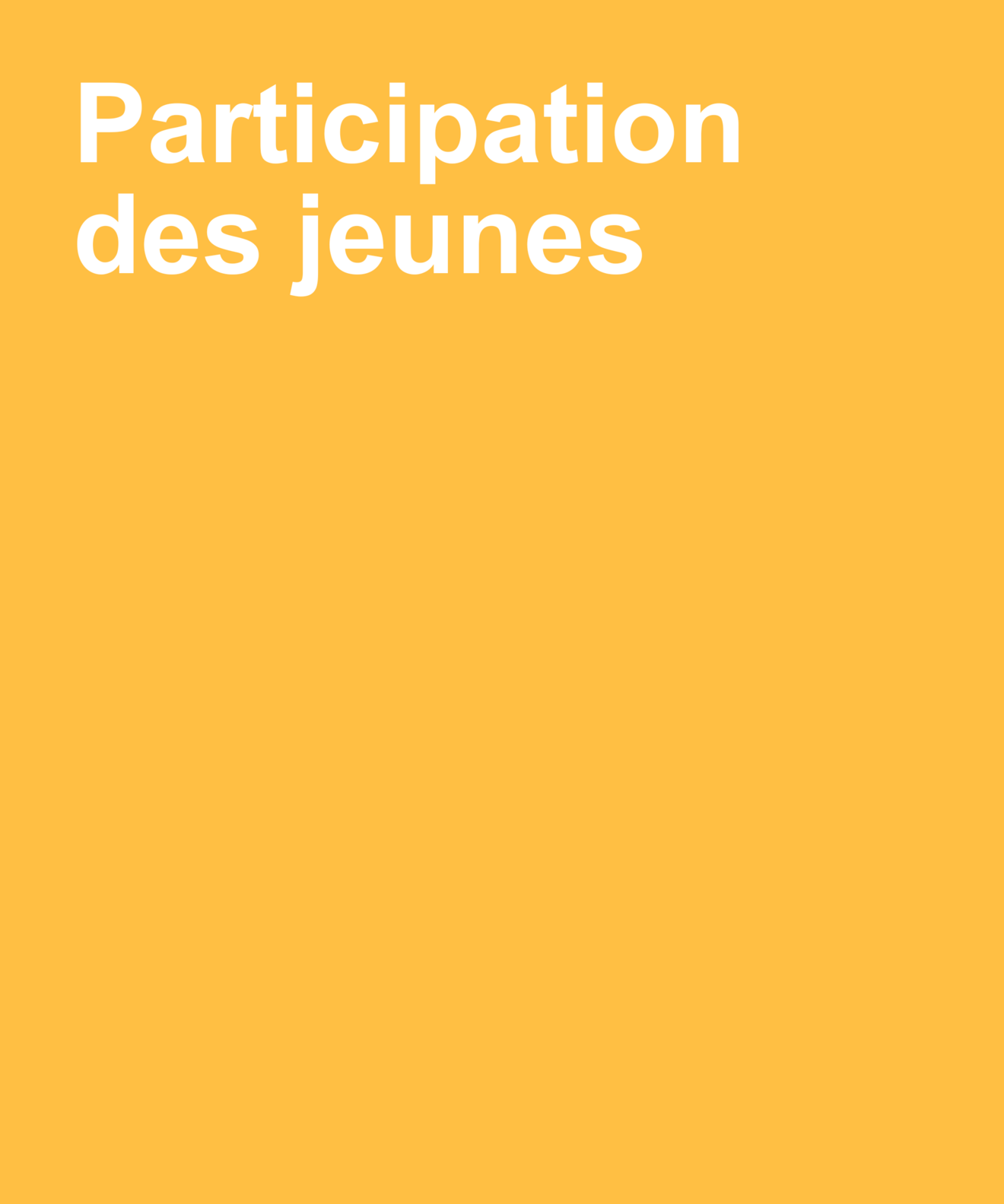 Participation des jeunes