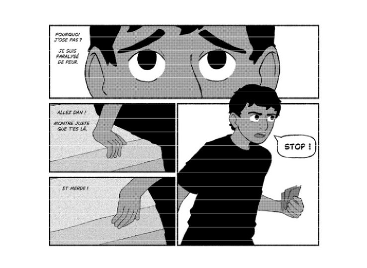 Extrait du roman graphique "Après les cours" de Jordi Murillo