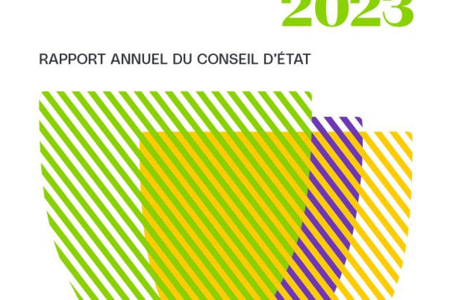 Image de couverture du rapport annuel du Conseil d'Etat