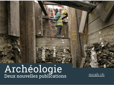 Une archéologue occupée dans une fouille entourée d'étais