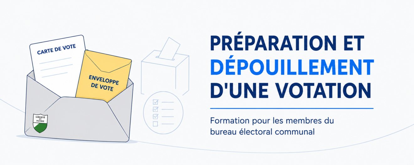 Formation sur la préparation et le dépouillement d'une votation