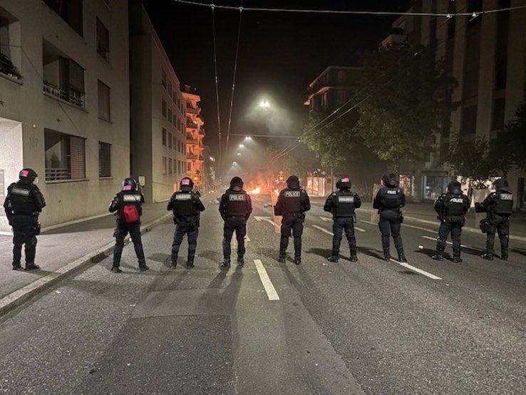 engagement de la police à Lausanne
