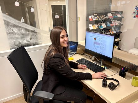 Perrine Balimann à la réception