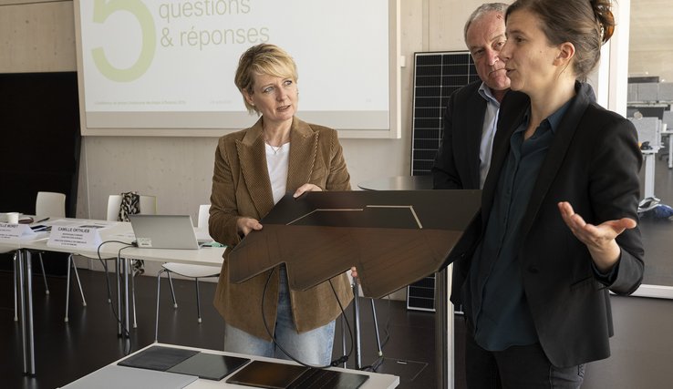 Conférence de presse sur la durabilité des bâtiments de l'Etat