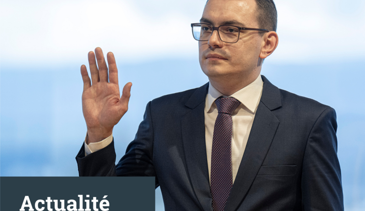 Valentin Christe prête serment