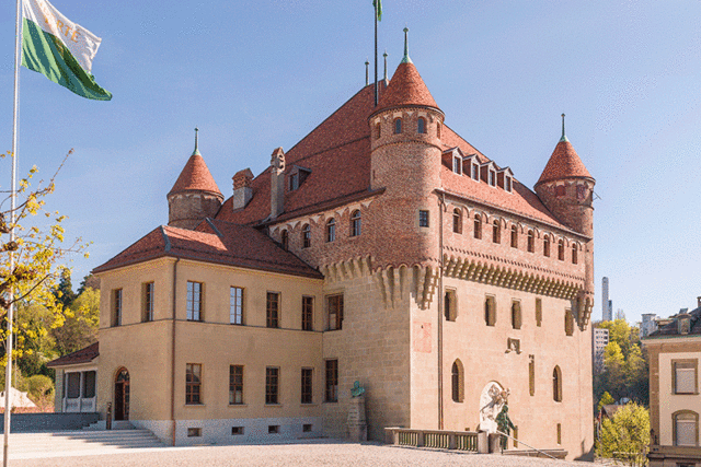 vue du chateau saint maire à lausanne