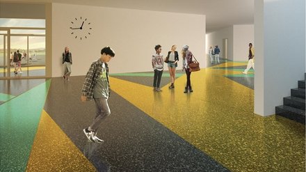 Gymnase intercantonal de la Broye - intervention artistique