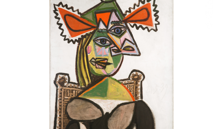 Peinture de Picasso "Buste de femme dans un fauteil"