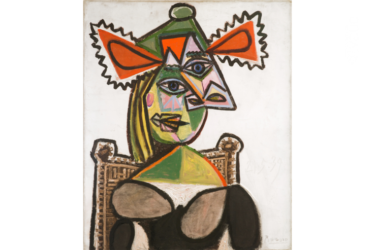 Peinture de Picasso "Buste de femme dans un fauteil"