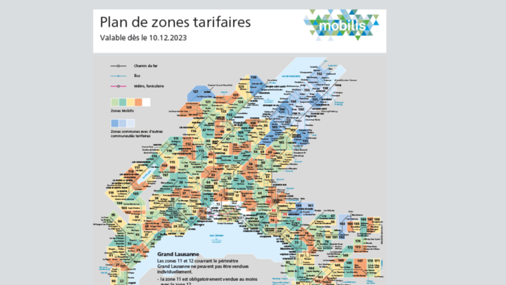 vue de la zone tarifaire