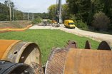 Octobre 2015 - Viaduc - Installation pour les pieux d'essai