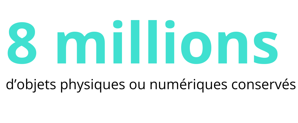 8 millions d'objets physiques ou numériques conservés