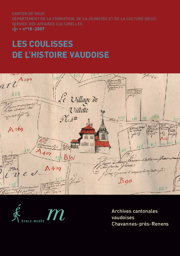 dp 18 Les coulisses de l'histoire vaudoise