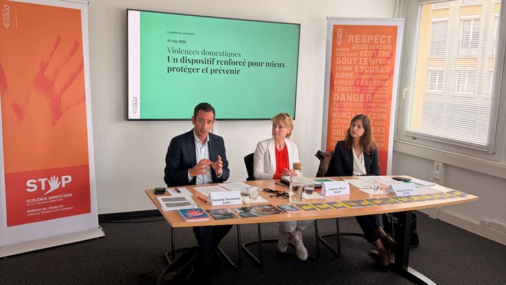Vassilis Venizelos, Isabelle Moret et Rebecca Ruiz, conférence de presse du 11 mai 2026