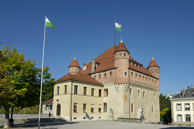 vue du chateau saint-maire à lausanne
