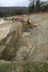 Mars 2016 - PS du Moulinet - Terrassement pour le passage supérieur