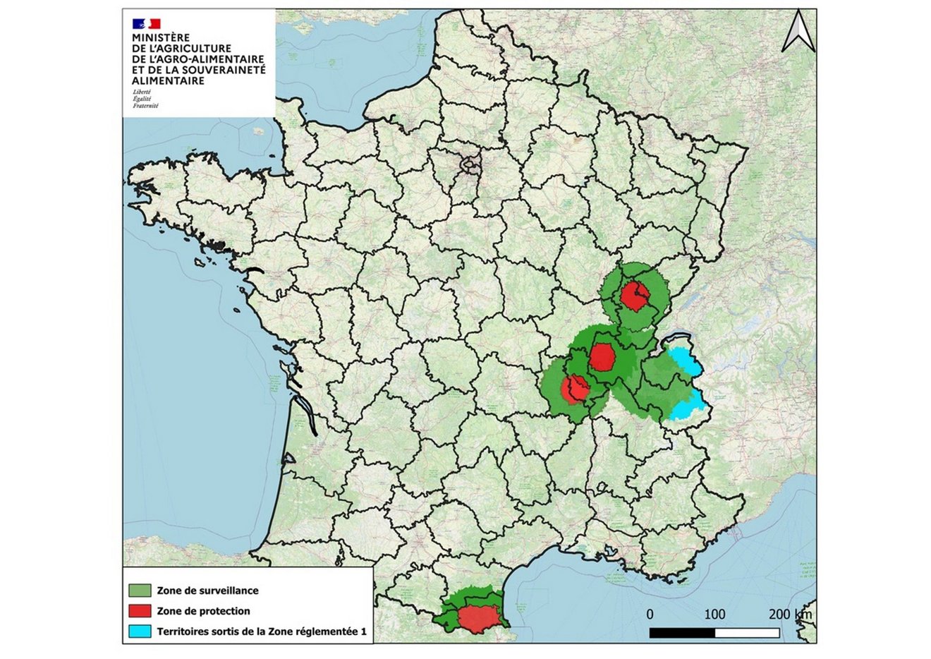 Zones réglementées françaises