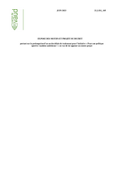 Exposé des motifs et projet de décret au format PDF