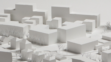 Maquette Centre d'enseignement postobligatoire Ouest Lausanne CEOL Renens