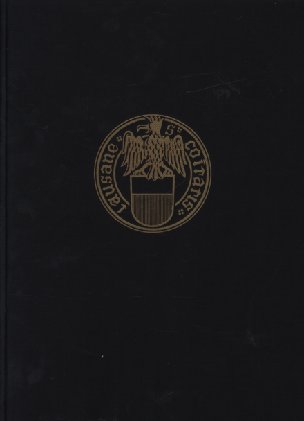 Couverture du 1er tome de la collection des Monuments d'art et d'histoire consacré à la Ville de Lausanne