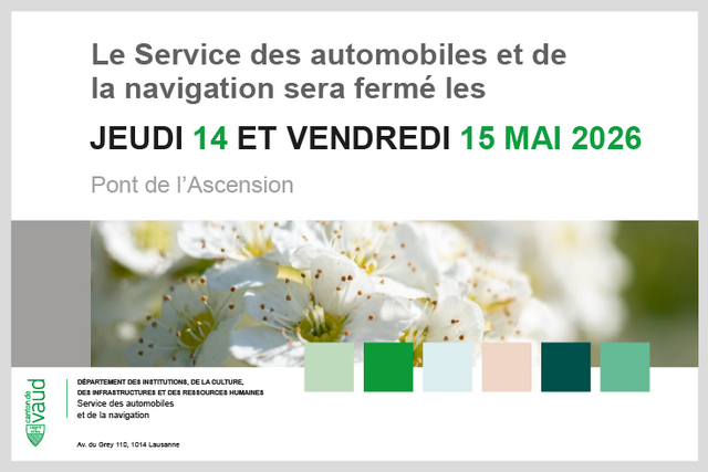 Fermeture 14 et 15 mai 2026