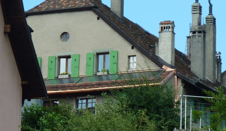 Panneaux solaires à Rivaz, en Lavaux