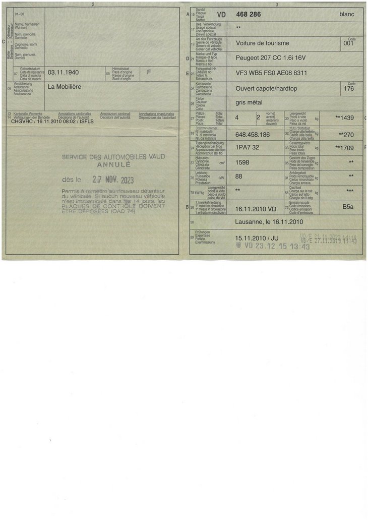 Permis de circulation