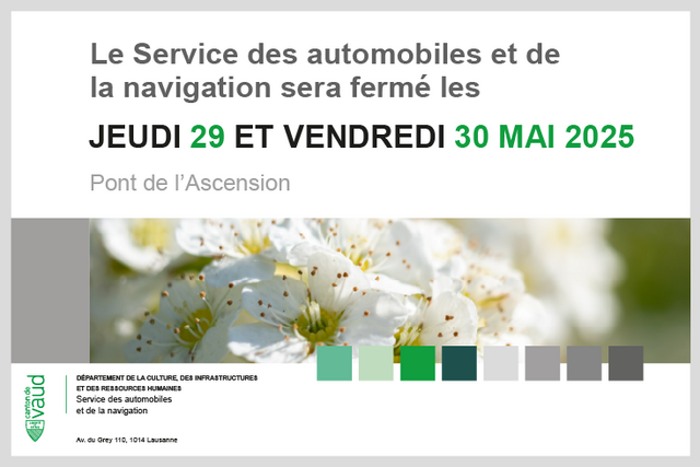 Fermeture 29 et 30 mai 2025