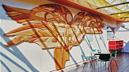 Service des automobiles et de la navigation Aigle sculpture