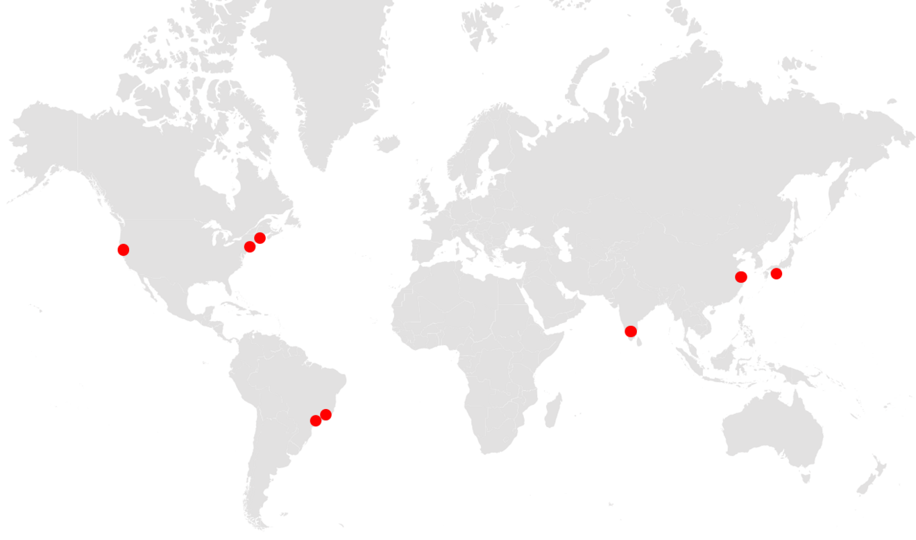 Swissnex main locations