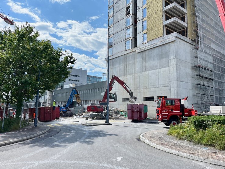 Accident de chantier à Prilly
