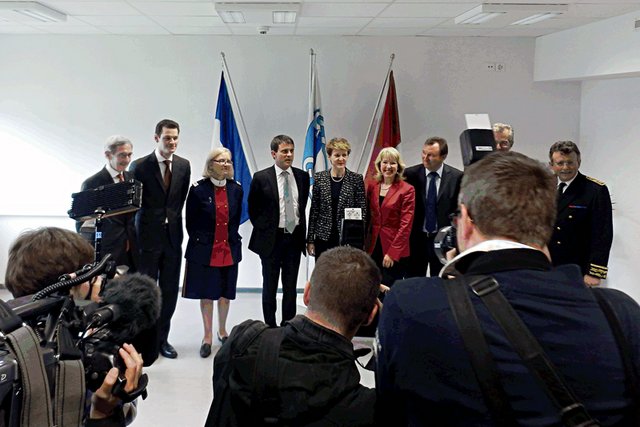 Conseillers d'Etat et ministres le 17 mai à Genève.