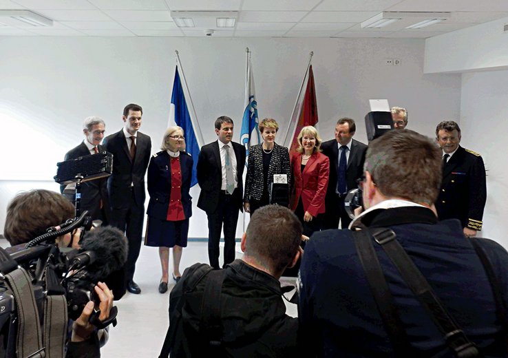 Conseillers d'Etat et ministres le 17 mai à Genève.