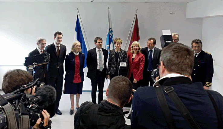 Conseillers d'Etat et ministres le 17 mai à Genève.