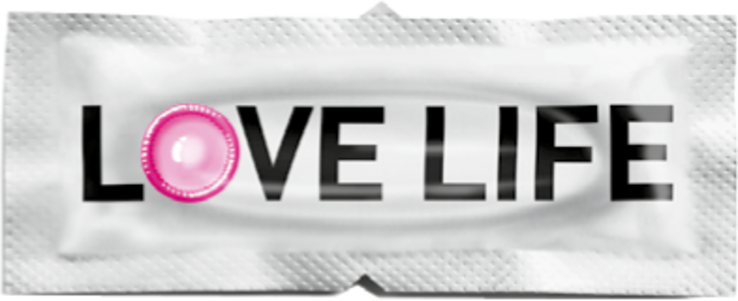 logo de la campagne "love life, stop sida"