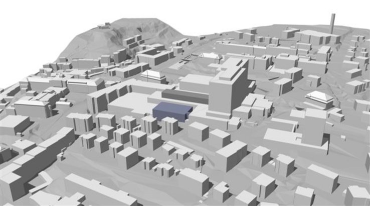 Maquette de l'extension du Centre coordonné d'oncologie ambulatoire