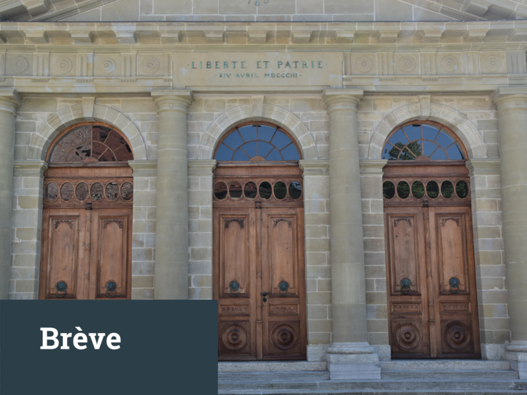 Les portes historiques du Parlement vaudois
