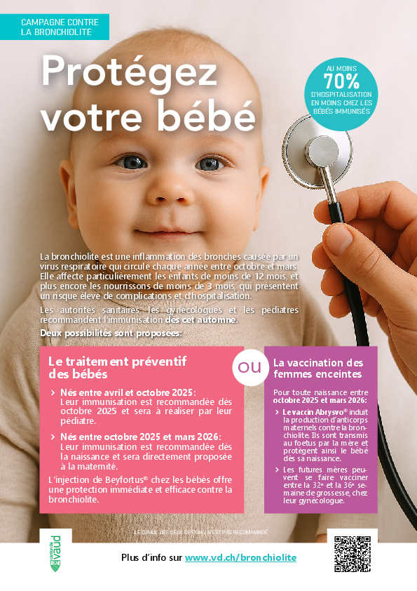 Affiche bronchiolite bébé