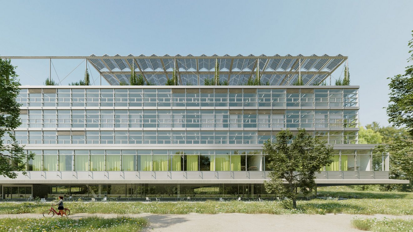 Le bâtiment HESAV sur le Campus santé