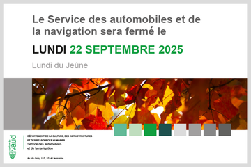 fermeture du SAN le lundi 22 septembre 2025