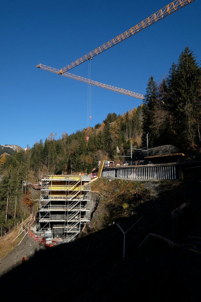Construction du nouveau pont de la Barboleuse, étape 2023 © Eric Frigière