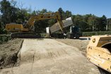 Septembre 2015 - Viaduc -Remblai de préchargement culée Penthaz