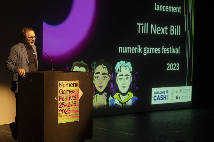 Présentation du Jeu au Numerik Games festival, ARC Sieber