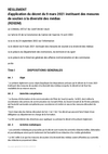 règlement au format PDF