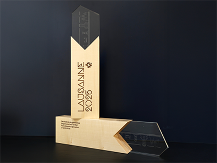 Photo du trophée de la Fête fédérale de gymnastique