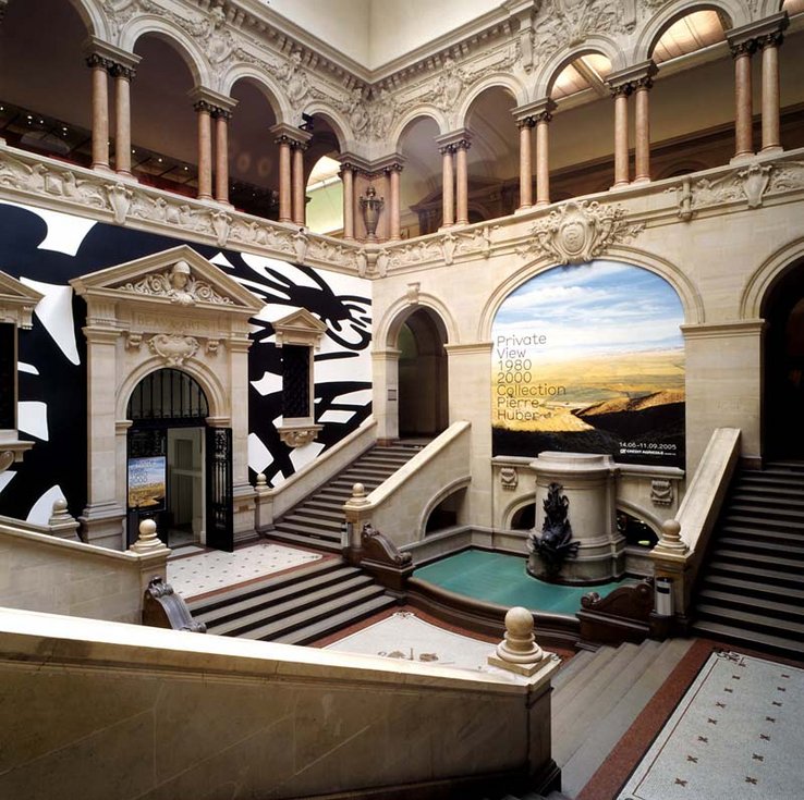 Intérieur du Palais de Rumine, atrium du Musée cantonal des beaux arts.